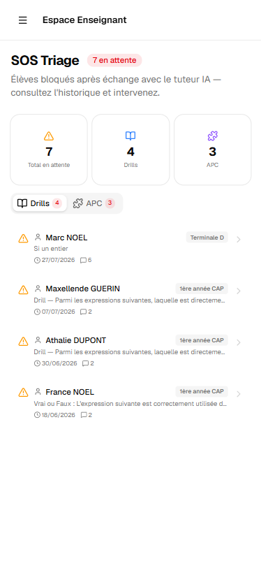 SOS Triage Ponctuel